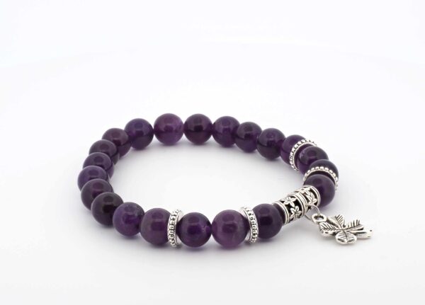 Bracelet Améthyste violette – Equilibre et protection