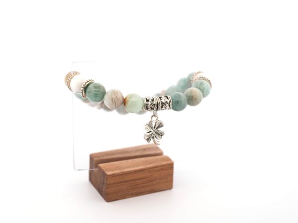 Bracelet en Amazonite et Howlite – Apaisement et Harmonie