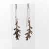 Boucles d’oreilles feuilles célestes face