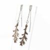 Boucles d’oreilles feuilles célestes