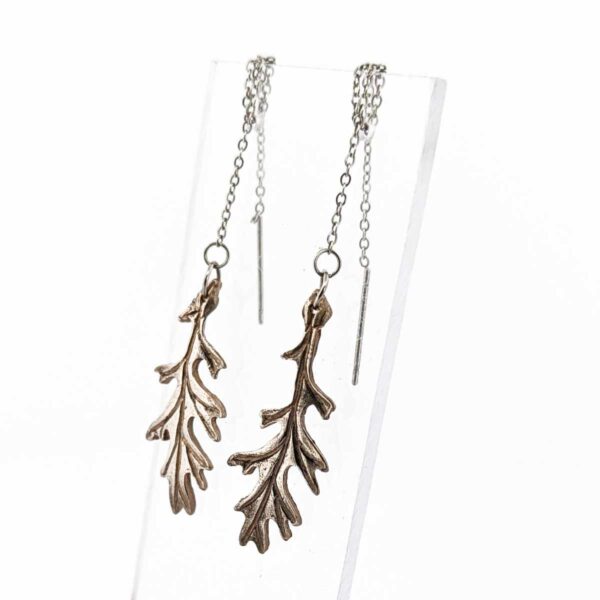Boucles d’oreilles feuilles célestes