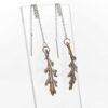 Boucles d’oreilles feuilles célestes