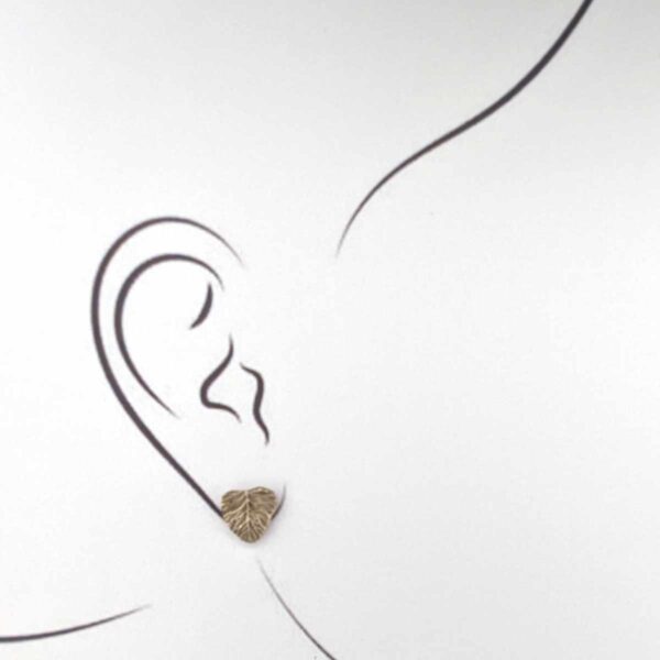 boucles d’oreilles feuilles enchantées visage