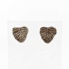 boucles d’oreilles feuilles enchantées face