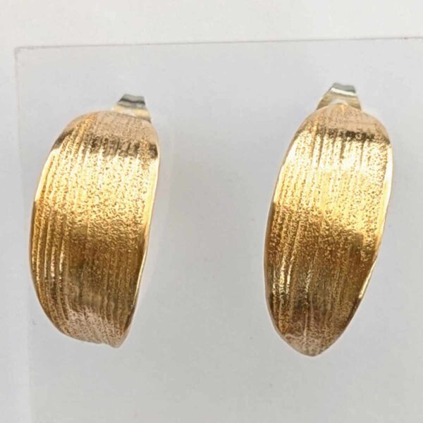 Boucles d'oreilles en bronze Reflets d'Or devant