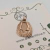 Pendentif médaillon hibou sur carte