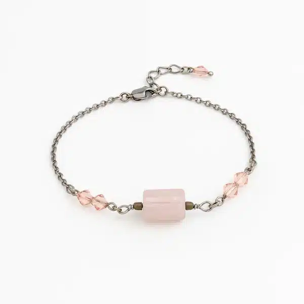 Bracelet quartz rose 1