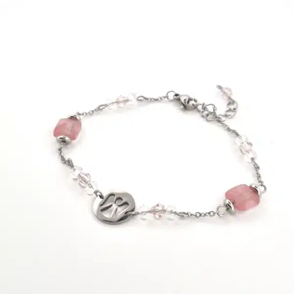 Bracelet Ange quartz rose
