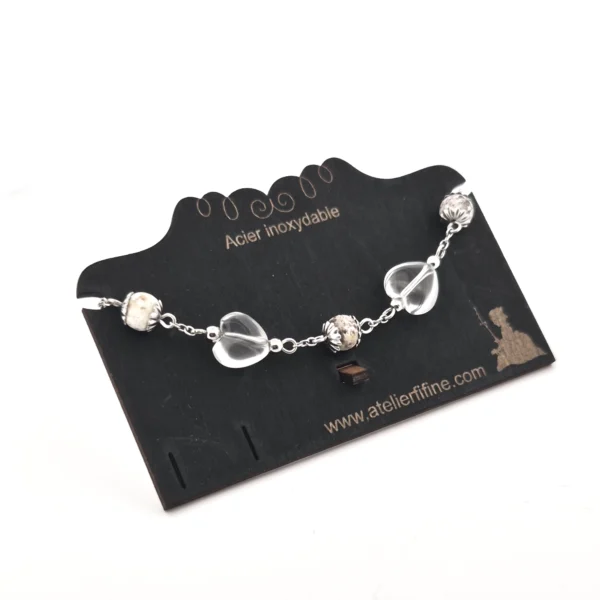 Bracelet cristal cœur