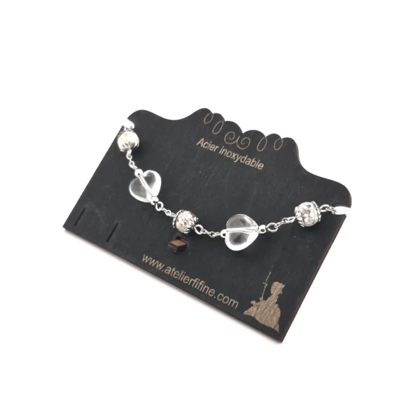 Bracelet cristal cœur