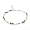 Bracelet tourmaline acier inoxydable 3